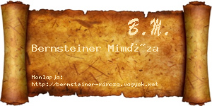 Bernsteiner Mimóza névjegykártya